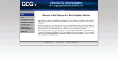 Desktop Screenshot of citigroupbondactionsettlement.com